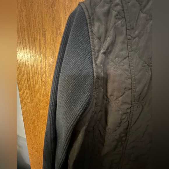 Susan Bristol multi media jacket black large Zipper pockets embroidered design - Picture 10 of 10